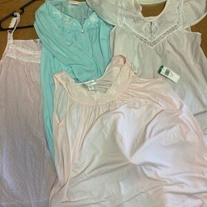 Lot of 4 Vintage Sleepwea Adonna, Barbiza, 2 Miss Eleine brands size large